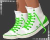 C-White&Green Sneakers