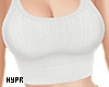 White Ribbed Tank Top
