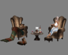 Cabin Arm Chairs Poses