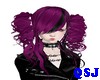 Gothic Hair Black Pink