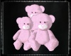 Pink Teddybear Family 3P