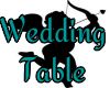 teal wedding table