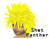 yellow spiked hair