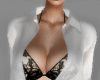 Wrap Blouse White Sheer