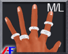 AF. Glam Dia Rings M/L