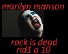 marilyn m rock is dead