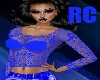 RC NORA BLUE LACE TOP