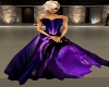 Purple evening dress