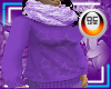 Purple Sweater and Scarf