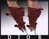 AD Queen Red Skull Boots