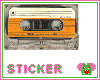[CXK] Audio Tape Sticker