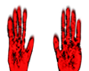 RED PAINT/HANDS STICKER