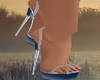 Milano Blue Pumps
