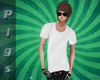 Derivable white T-shirt