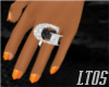 BlackOrange Nails-Dainty