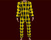 Yellow PJ Plaid Onesie M