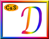 C&S Rainbow Letter D