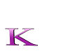 Letter K -purple