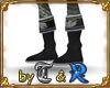 Black Tribal Plate Boots