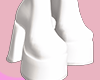 Clara White Long Boots