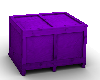 wood box crate purple