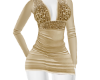 ANGEL Gold Short Dress