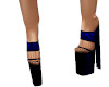 Blue Sequin Heels