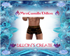 CD M BLACK AND GOLD SWIM