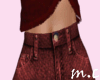 dark red pants