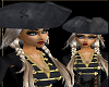 Pirate Black Velvet Hat