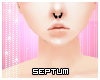 s | blck septum piercing