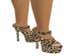 *B* leopard sandals