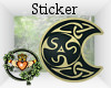 Celtic Moon Sticker