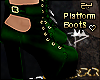 $ Green Platform Boots