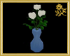 White Rose Trio Vase
