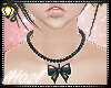 Necklace Bow Black