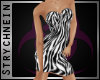 Zebra Skin Mini Dress
