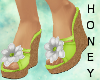 *h* Lime Summer Shoes