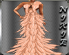 NIX~Peach Feather Gown