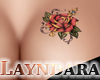 *L* Rose tatoo female