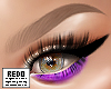 Bottom lashes; purple