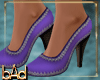 Raina Purple Silver Heel