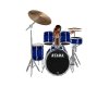 drum set blue