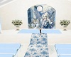 Baby blue wedding room
