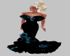 mkl teal blk gown