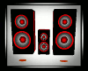 Red Animated Speakers