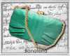 :B Green vintage purse