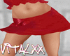 !V Red Shine Rave Skirt