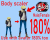 180% Tall BodyScaler M/F