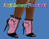 Pink ankle heart Boot